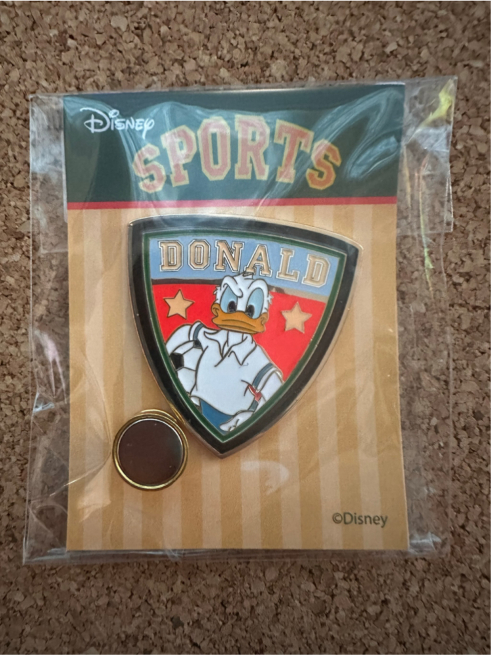 Japan Disney x Kingsleycafe Licensed Donald Duck Soccer/Futbol Pin